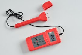 MS7200+Paper Tube Moisture Meter Testing 